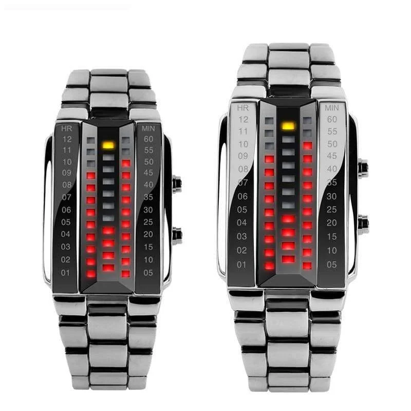 Liebhaber Sport Digitaluhr Mode Paar Uhr Uhren Top-marke Luxus Alloy Strap Mann Frau reloj hombre 1013
