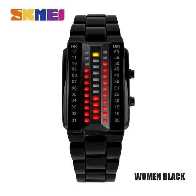 Liebhaber Sport Digitaluhr Mode Paar Uhr Uhren Top-marke Luxus Alloy Strap Mann Frau reloj hombre 1013