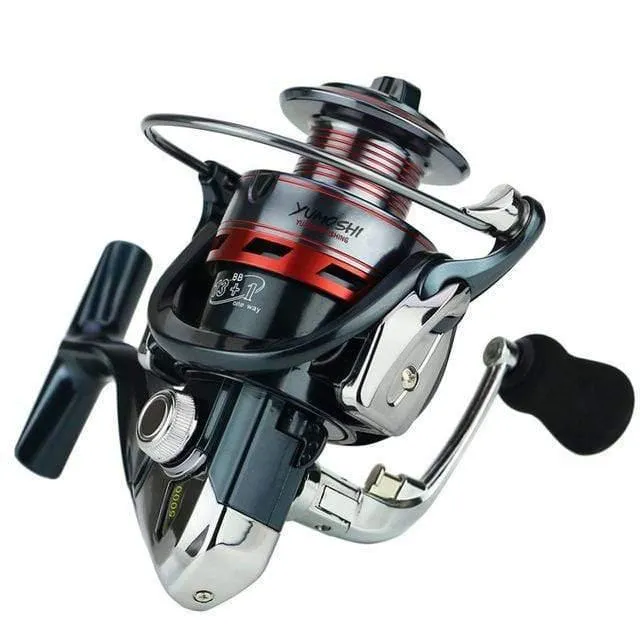 FISH 13+1BB Spinning Angelrolle Metall XS1000 - 7000 Serie Spinnrolle Angeln