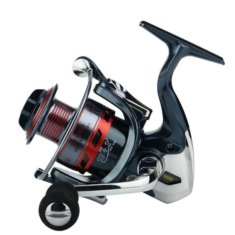 FISH 13+1BB Spinning Angelrolle Metall XS1000 - 7000 Serie Spinnrolle Angeln