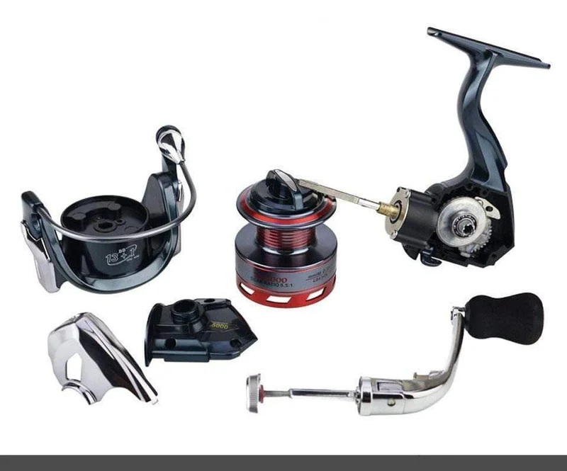 FISH 13+1BB Spinning Angelrolle Metall XS1000 - 7000 Serie Spinnrolle Angeln