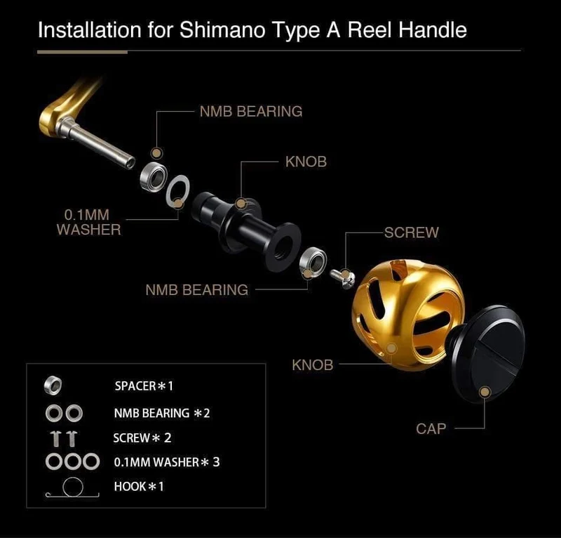30 mm Rollengriffknopf für SHIMANO STRADIC CI4 SW STRADIC FK SAHARA SEDONA NASCI DAIWA FUEGO TATULA STEEZ CALDIA EXIST