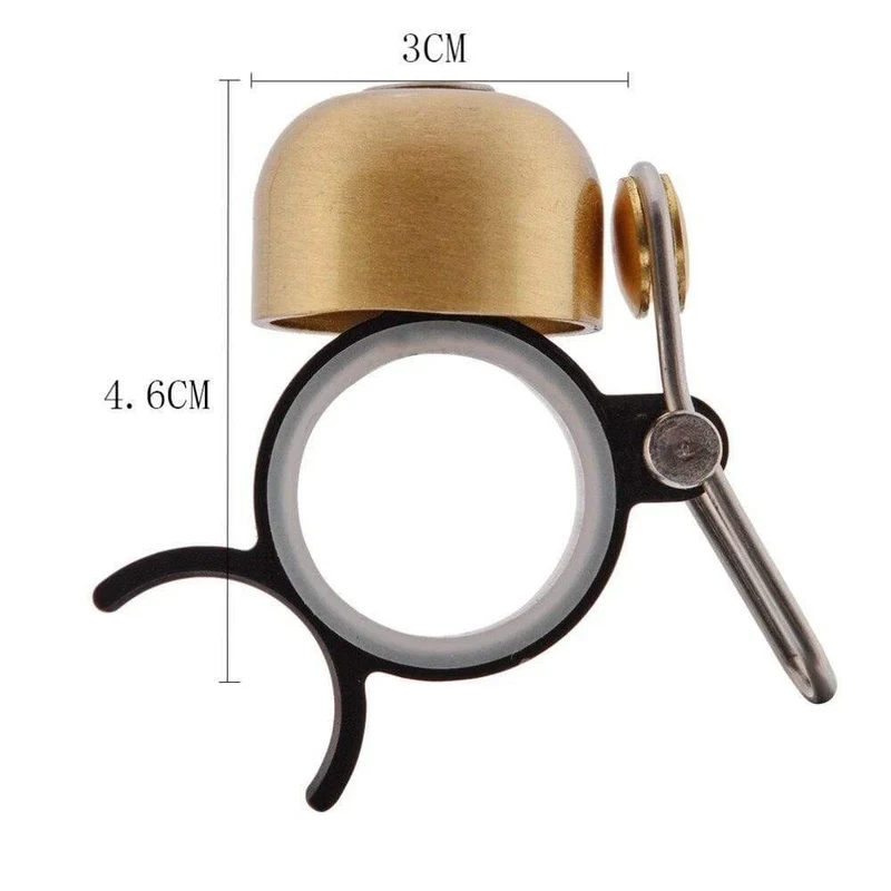 Radfahren Fahrrad Finger Lauf Glocke MTB Fahrrad Dekompression Anti-Stress-Spielzeug Geschenk Haustier Fahrrad Rufen Glocke Aluminium & Kupfer