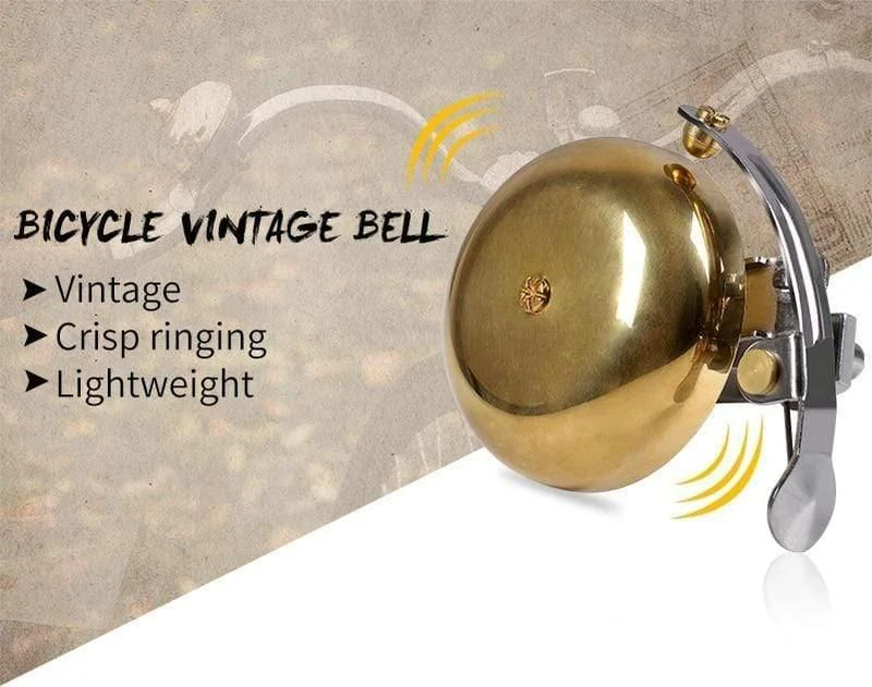 Vintage Mini Fahrradklingel Ultraleicht Kupfer Sicherheitston Radfahren Glocke Lenker Horn Aluminiumlegierung MTB Fahrradklingeln