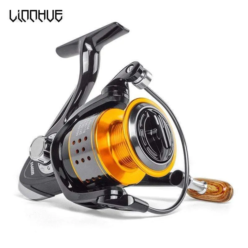 Spinning angeln reel 13BB Keine lücke FA3000 4000 6000 Alle metall rad 8KG Pike Orange schwarz Spinning reel High Speed ​​rad karpfen