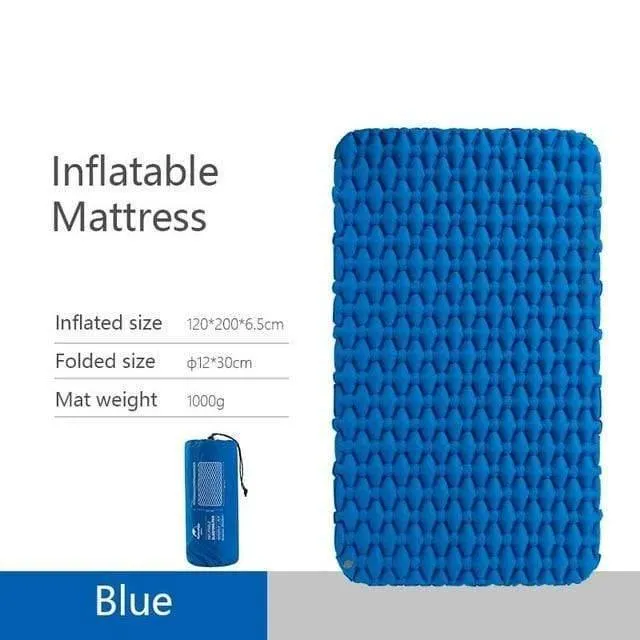 Leichte feuchtigkeitsbeständige Luftmatratze Nylon TPU Isomatte Aufblasbare Isomatte Isomatte Für 2Person NH19Z055-P