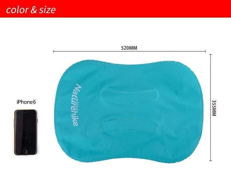Aufblasbares Outdoor-Campingkissen, ultraleichtes Reisekissen mit Tasche, tragbares Inflationskissen