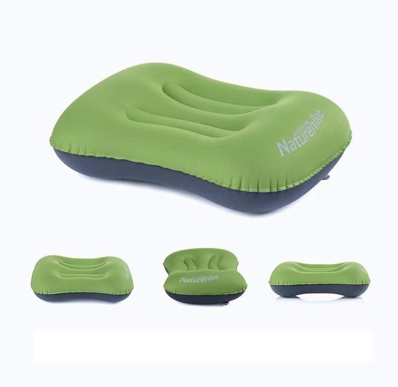 Aufblasbares Outdoor-Campingkissen, ultraleichtes Reisekissen mit Tasche, tragbares Inflationskissen