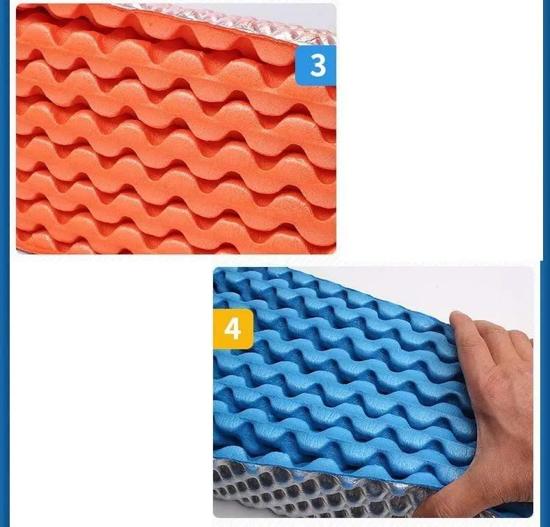 Tragbare Outdoor-Strandmatte, feuchtigkeitsbeständig, Camping-Matratze, Isomatte, zusammenklappbar, Eierschlitz, Yoga-Matte, IXPE + EVA