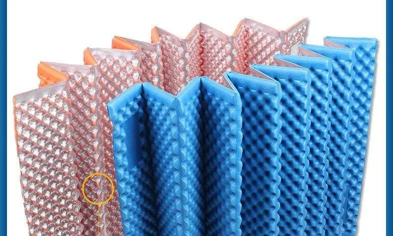 Tragbare Outdoor-Strandmatte, feuchtigkeitsbeständig, Camping-Matratze, Isomatte, zusammenklappbar, Eierschlitz, Yoga-Matte, IXPE + EVA
