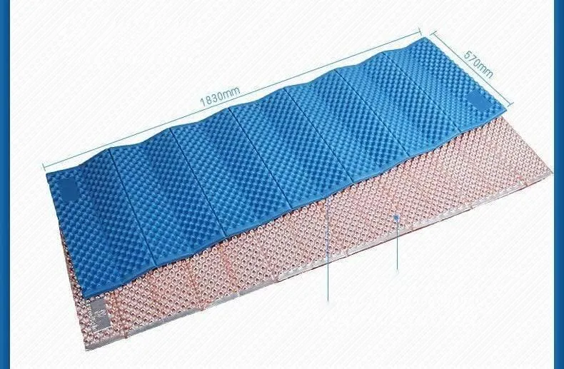 Tragbare Outdoor-Strandmatte, feuchtigkeitsbeständig, Camping-Matratze, Isomatte, zusammenklappbar, Eierschlitz, Yoga-Matte, IXPE + EVA