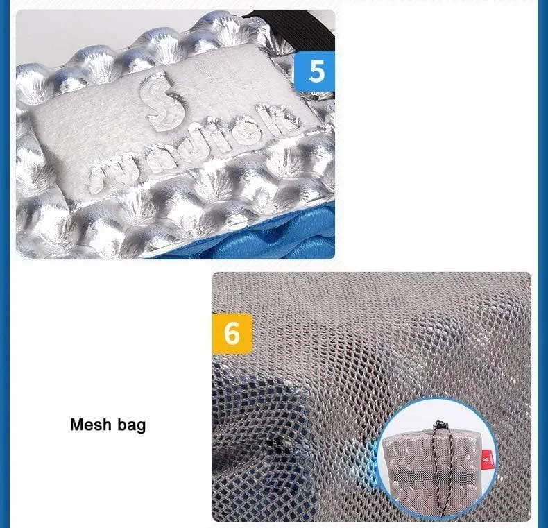 Tragbare Outdoor-Strandmatte, feuchtigkeitsbeständig, Camping-Matratze, Isomatte, zusammenklappbar, Eierschlitz, Yoga-Matte, IXPE + EVA