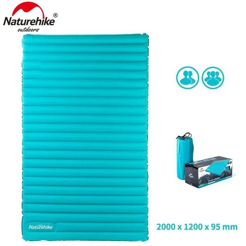 2-3Personen Outdoor Camping Aufblasbare Isomatte Ultraleicht Press Typ Luftmatratze TPU Wasserdichte Zelt Matte