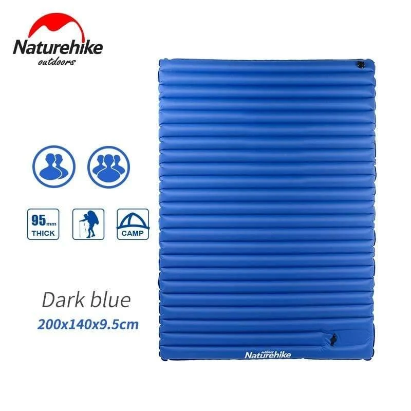 2-3Personen Outdoor Camping Aufblasbare Isomatte Ultraleicht Press Typ Luftmatratze TPU Wasserdichte Zelt Matte