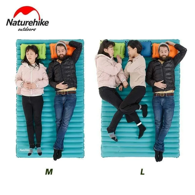 2-3Personen Outdoor Camping Aufblasbare Isomatte Ultraleicht Press Typ Luftmatratze TPU Wasserdichte Zelt Matte
