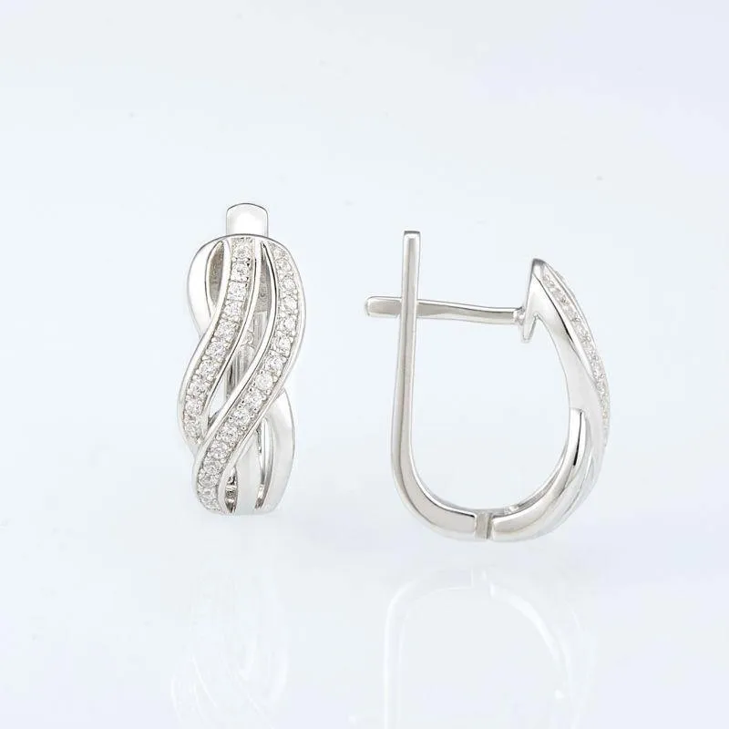 925 Sterling Silber Ohrringe Für Frauen XNUMX Neue Mode Schmuck Geschenk
