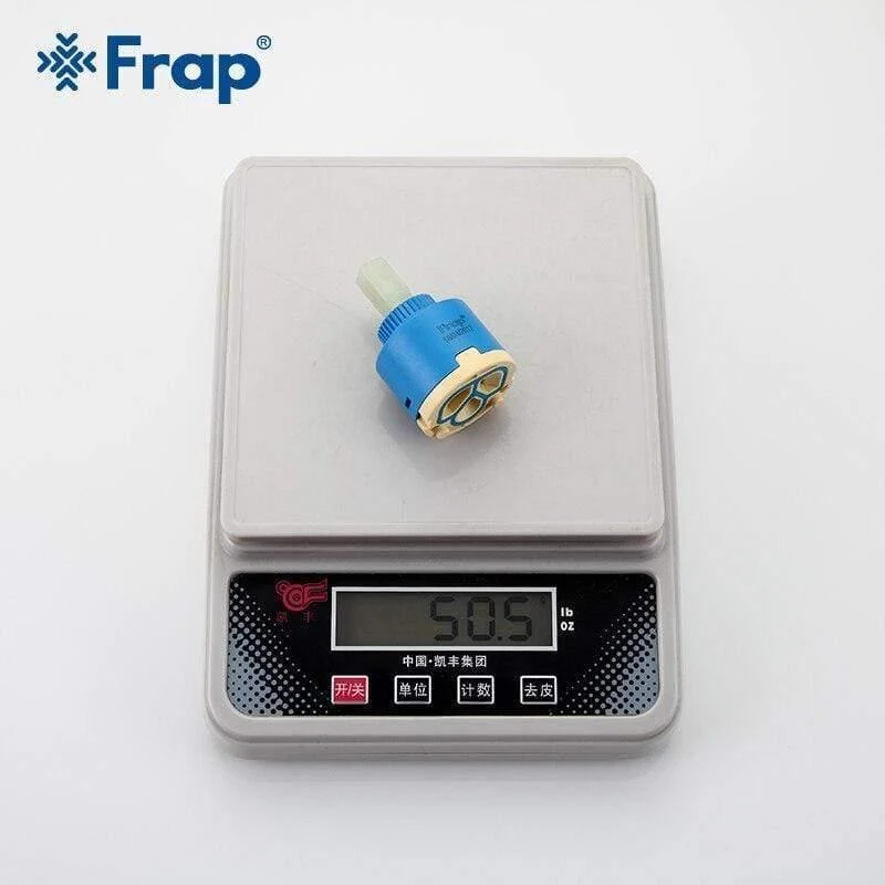 10pcs 40mm Keramikkartusche für Wasserhahnmischer Low Torque Spindel Free Rotation Flat Base Küchenarmatur Zubehör F50