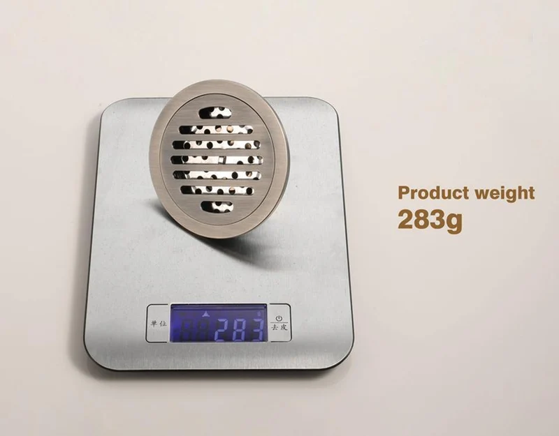 Anti-Geruch Badewanne Duschablauf Boden 10cm Edelstahl Rundboden Duschablauf Abfall Rostablauf Y38089 (Y38089)