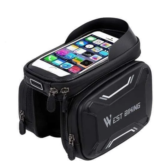 Fahrradtaschen Frontrahmen Hochwertige MTB Fahrradtasche Fahrradzubehör Wasserdichte Screen Touch Top Tube Handytasche