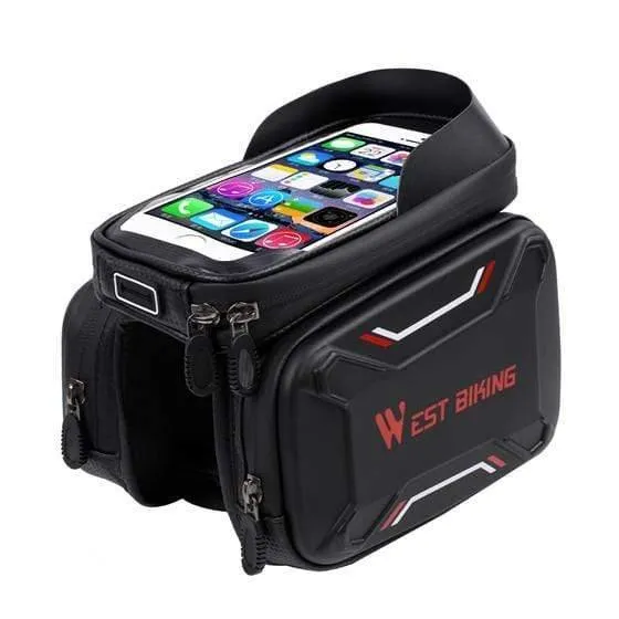 Fahrradtaschen Frontrahmen Hochwertige MTB Fahrradtasche Fahrradzubehör Wasserdichte Screen Touch Top Tube Handytasche