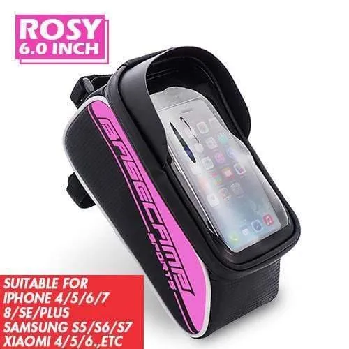 Fahrradtasche Regendichte Tasche für Fahrrad-Vorderrohr-Fahrradtasche Telefonkastenrahmen Fahrradtasche MTB Pannier Fahrradzubehör