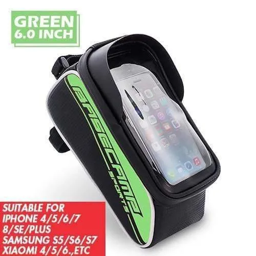 Fahrradtasche Regendichte Tasche für Fahrrad-Vorderrohr-Fahrradtasche Telefonkastenrahmen Fahrradtasche MTB Pannier Fahrradzubehör