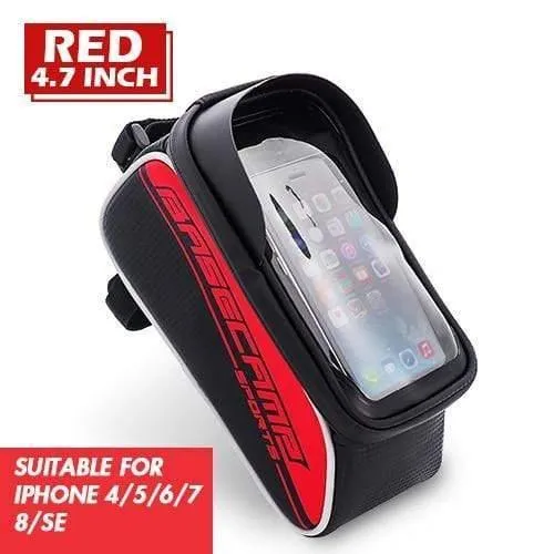 Fahrradtasche Regendichte Tasche für Fahrrad-Vorderrohr-Fahrradtasche Telefonkastenrahmen Fahrradtasche MTB Pannier Fahrradzubehör