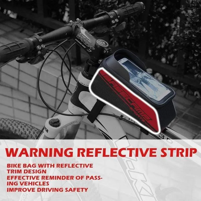 Fahrradtasche Regendichte Tasche für Fahrrad-Vorderrohr-Fahrradtasche Telefonkastenrahmen Fahrradtasche MTB Pannier Fahrradzubehör
