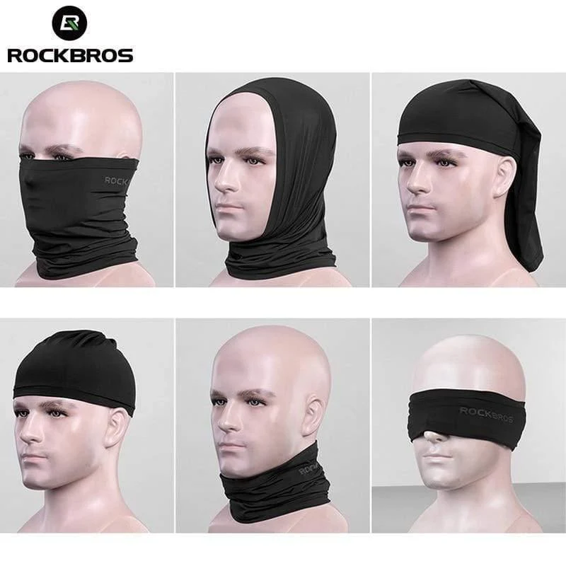 Sommer-Fahrrad-Kopfbedeckung, schweißhemmende, atmungsaktive Fahrradmütze, Lauffahrrad-Bandana, Sportschal, Gesichtsmaske für Männer und Frauen