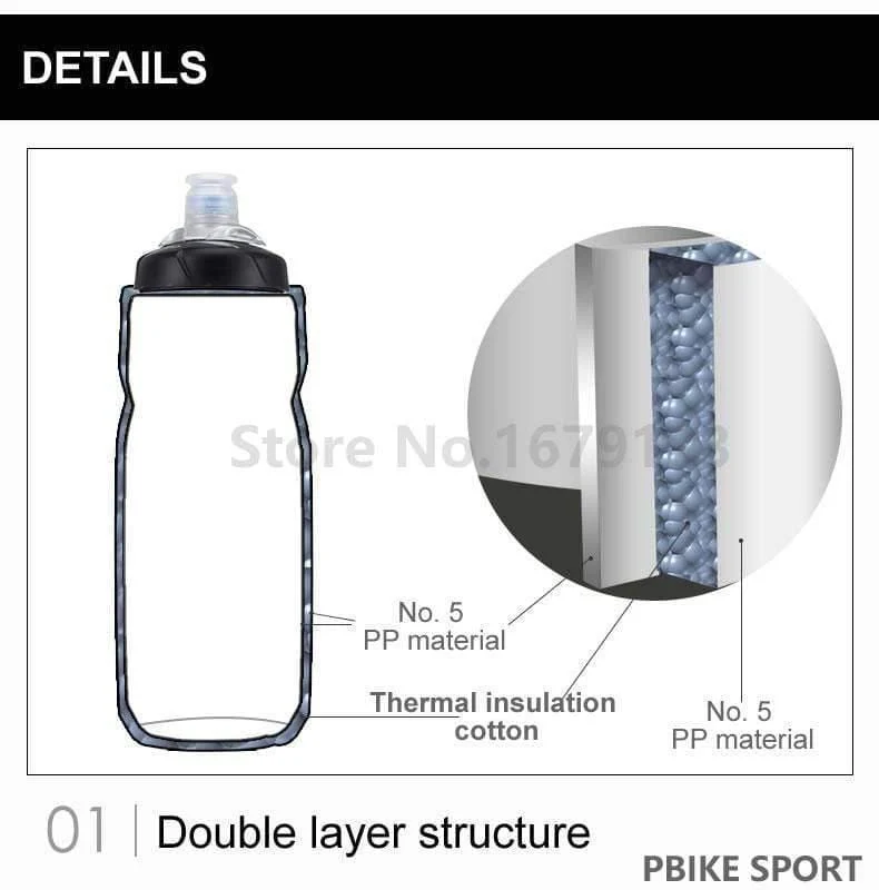 Wasserflasche MTB Radfahren Camping Radfahren Fahrrad Kunststoff Glaskolben Outdoor Bike Wasserkocher Reiten Tasse 620/750ml Dropshipping