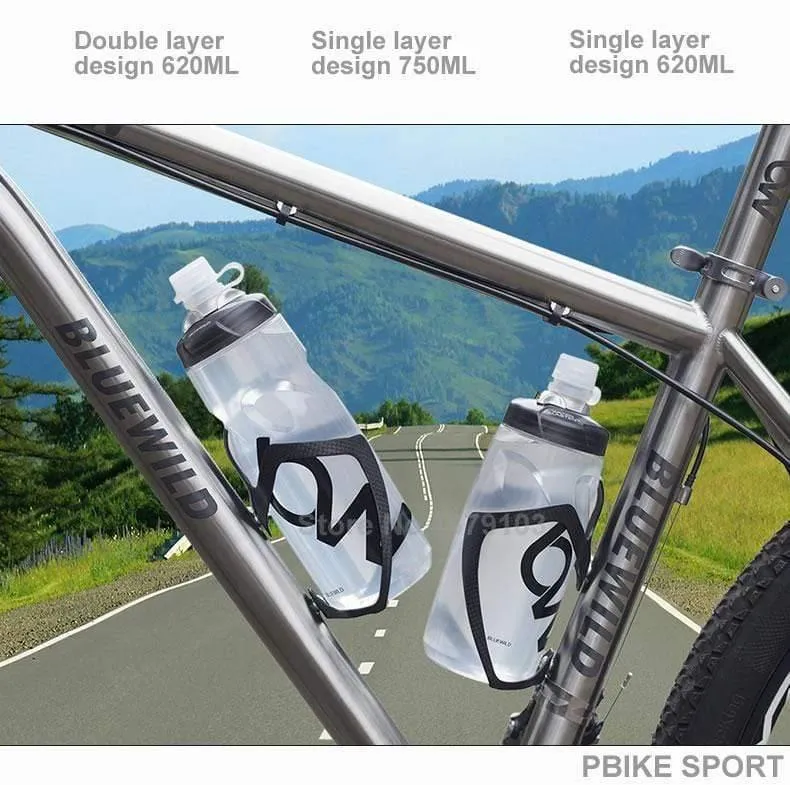 Wasserflasche MTB Radfahren Camping Radfahren Fahrrad Kunststoff Glaskolben Outdoor Bike Wasserkocher Reiten Tasse 620/750ml Dropshipping