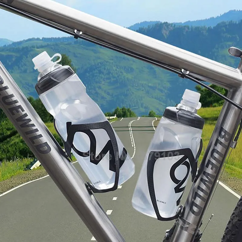 Wasserflasche MTB Radfahren Camping Radfahren Fahrrad Kunststoff Glaskolben Outdoor Bike Wasserkocher Reiten Tasse 620/750ml Dropshipping