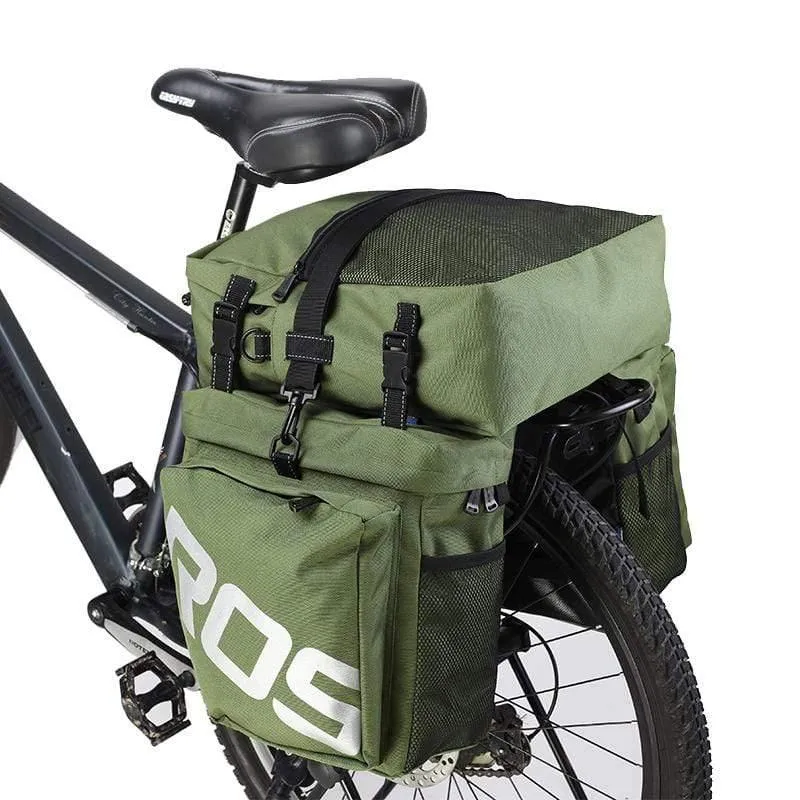 Mountain Road Fahrrad 3 in 1 Kofferraumtaschen Radfahren Doppelseite Gepäckträger Rücksitz Gepäckträger
