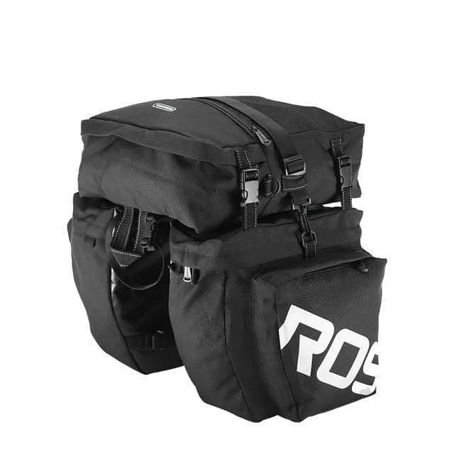 Mountain Road Fahrrad 3 in 1 Kofferraumtaschen Radfahren Doppelseite Gepäckträger Rücksitz Gepäckträger