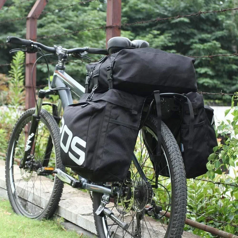 Mountain Road Fahrrad 3 in 1 Kofferraumtaschen Radfahren Doppelseite Gepäckträger Rücksitz Gepäckträger
