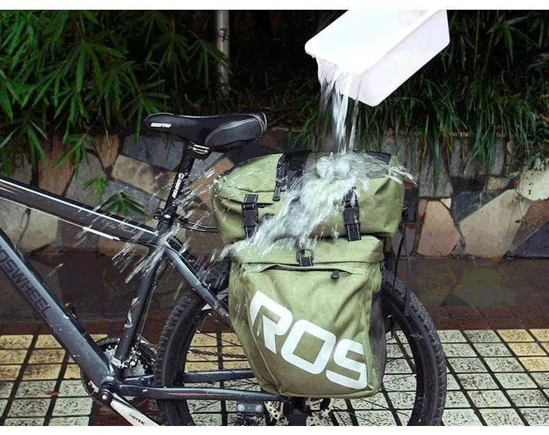 Mountain Road Fahrrad 3 in 1 Kofferraumtaschen Radfahren Doppelseite Gepäckträger Rücksitz Gepäckträger