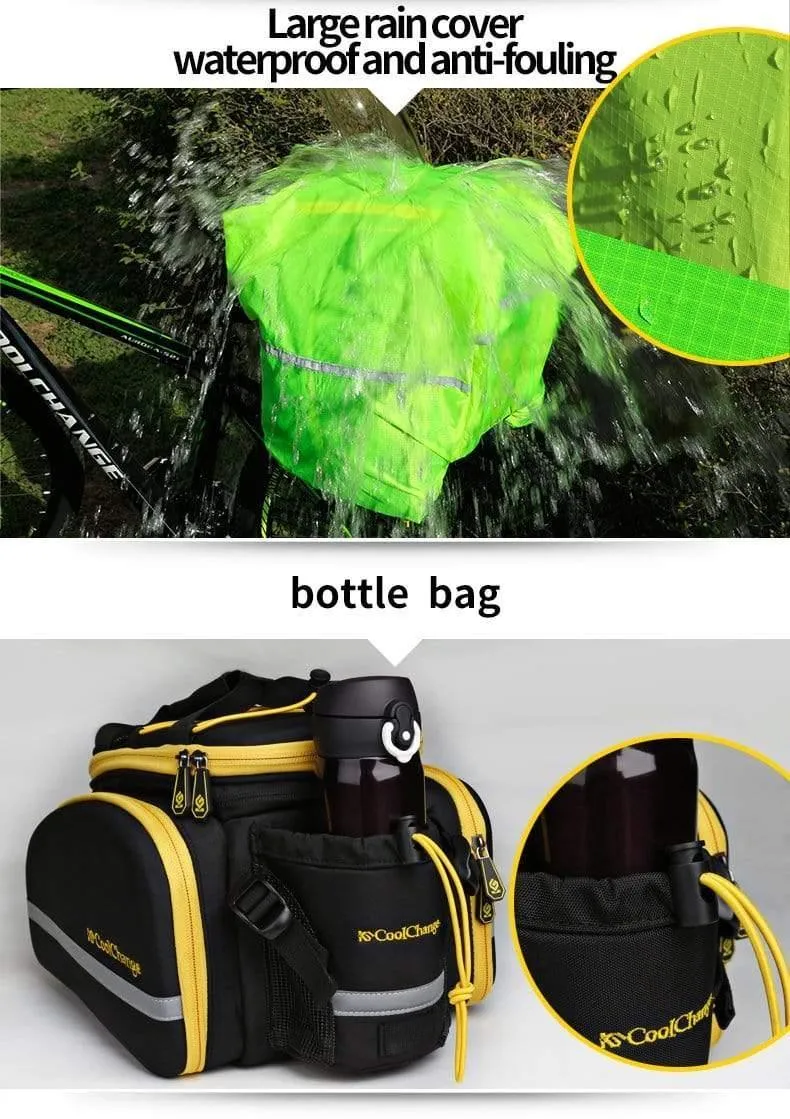 Wasserdichte Fahrradtasche 35L Multifunktions Tragbare Radfahren Rücksitz Rückentasche Fahrradtasche Schulter Handtasche Zubehör