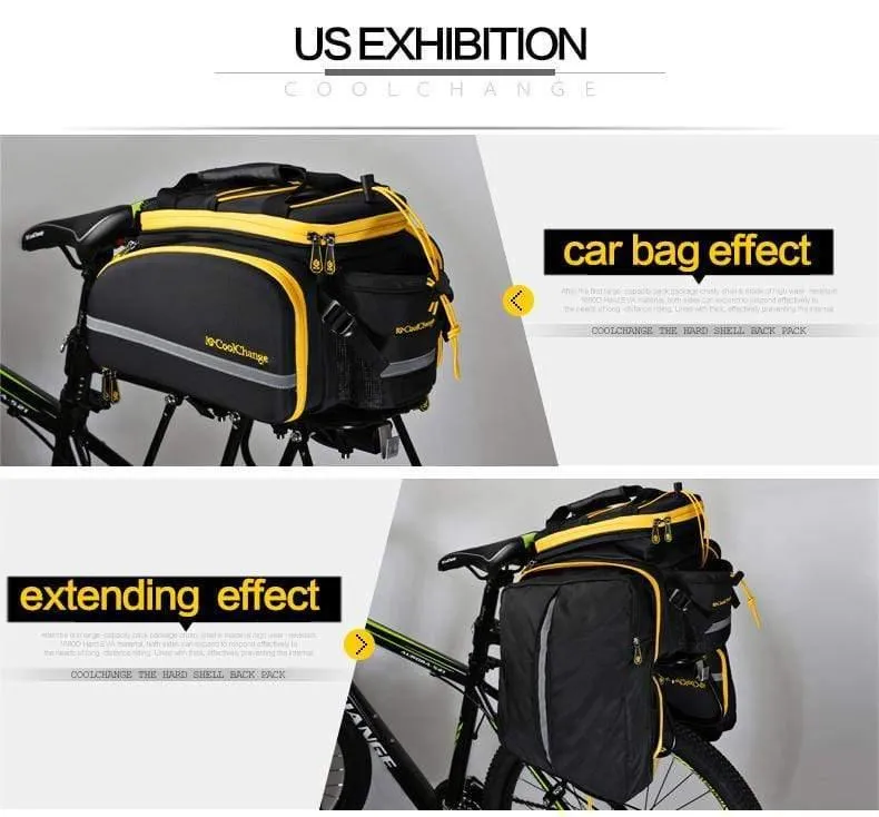 Wasserdichte Fahrradtasche 35L Multifunktions Tragbare Radfahren Rücksitz Rückentasche Fahrradtasche Schulter Handtasche Zubehör