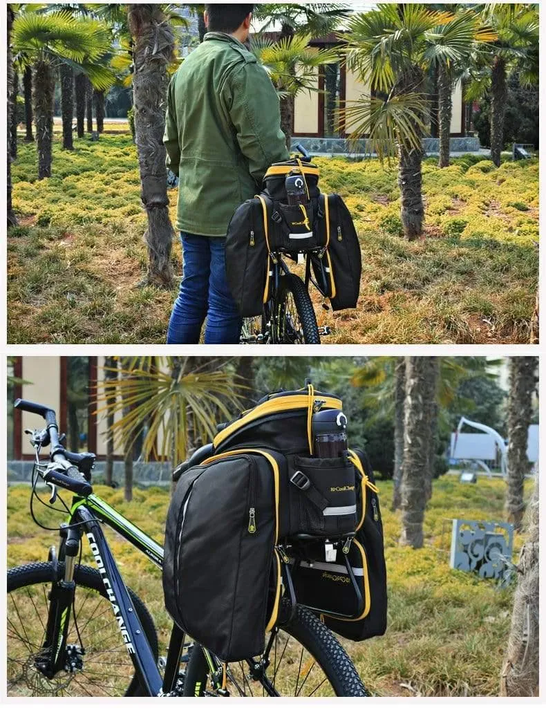 Wasserdichte Fahrradtasche 35L Multifunktions Tragbare Radfahren Rücksitz Rückentasche Fahrradtasche Schulter Handtasche Zubehör