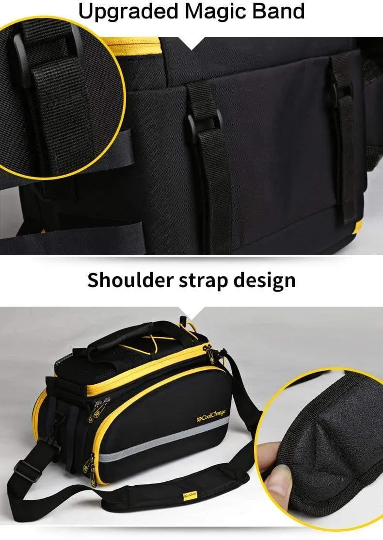 Wasserdichte Fahrradtasche 35L Multifunktions Tragbare Radfahren Rücksitz Rückentasche Fahrradtasche Schulter Handtasche Zubehör