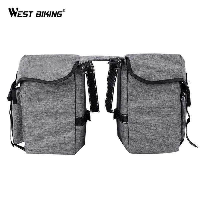 25L Fahrradtaschen Radfahren Hinten Doppelseite Reisetasche Schwanz Sitztasche Fahrrad Gepäckträger Fahrradträger Kofferraumtasche