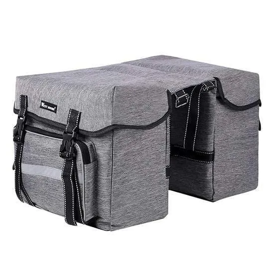 25L Fahrradtaschen Radfahren Hinten Doppelseite Reisetasche Schwanz Sitztasche Fahrrad Gepäckträger Fahrradträger Kofferraumtasche