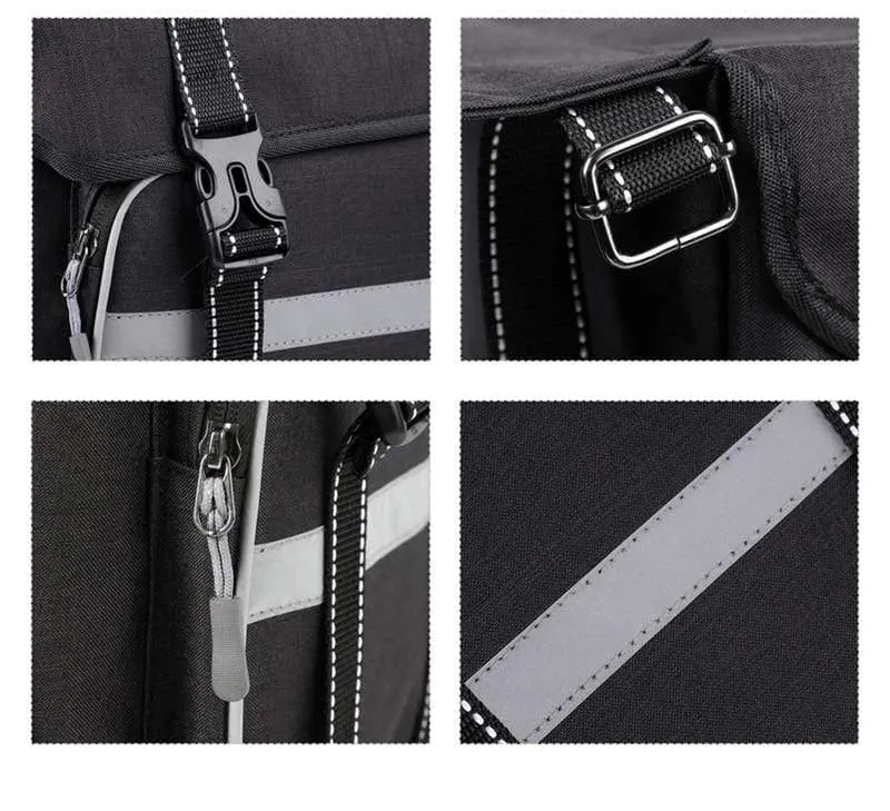 25L Fahrradtaschen Radfahren Hinten Doppelseite Reisetasche Schwanz Sitztasche Fahrrad Gepäckträger Fahrradträger Kofferraumtasche
