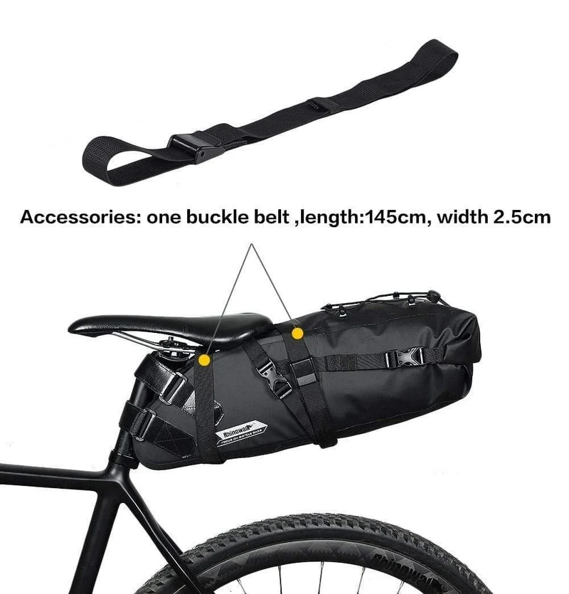 10L Volle Wasserdichte Fahrradsatteltasche Rennrad Mountainbike Radfahren Gepäckträger Gepäcktasche Fahrradzubehör Neu