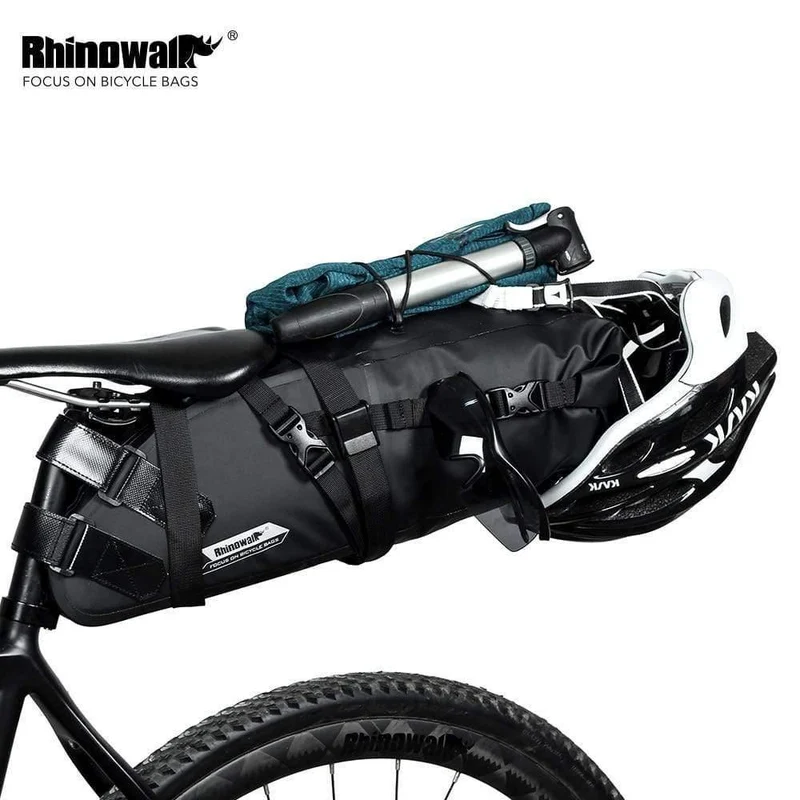 10L Volle Wasserdichte Fahrradsatteltasche Rennrad Mountainbike Radfahren Gepäckträger Gepäcktasche Fahrradzubehör Neu