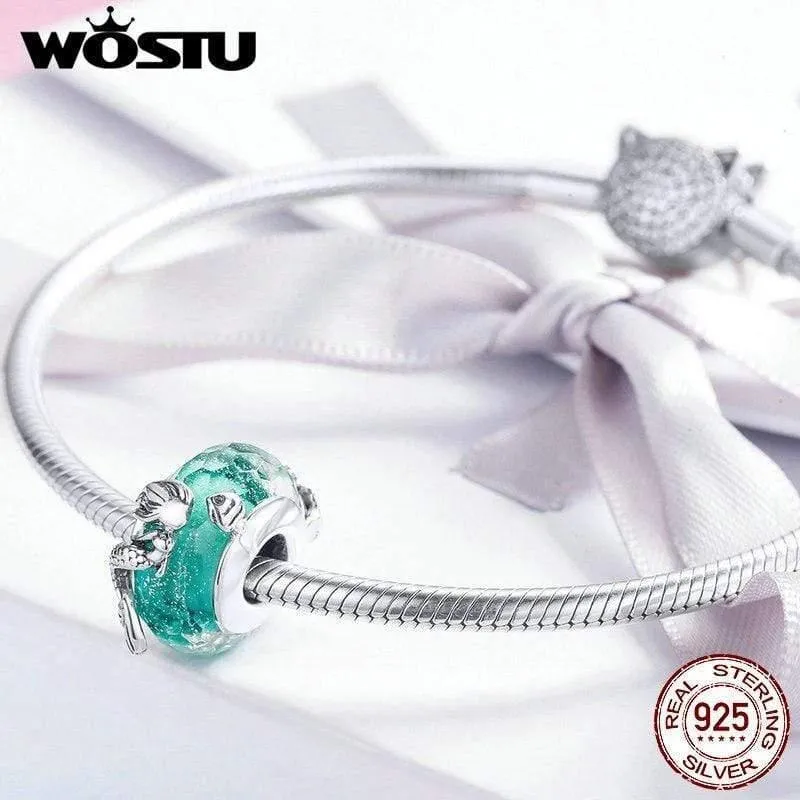 Tiefsee-Meerjungfrau-Perlen, authentische 925er Sterling-Silber-Perlen, Herstellung von Modeschmuck, Geschenk für Frauen, Verlobung, BKC1154
