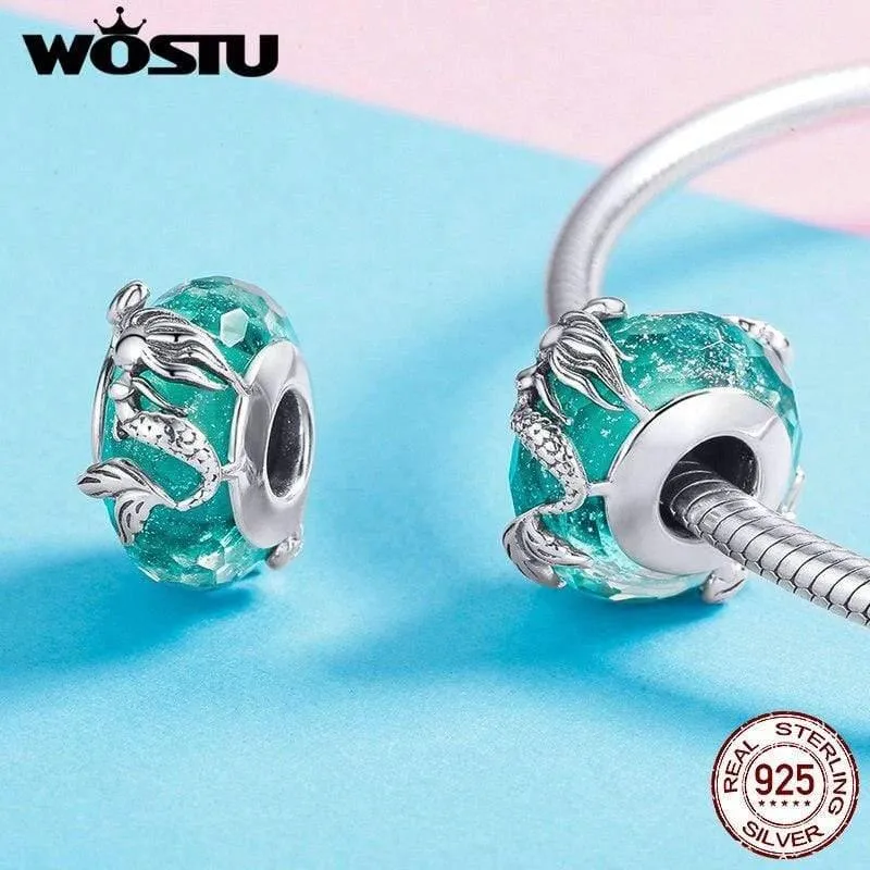 Tiefsee-Meerjungfrau-Perlen, authentische 925er Sterling-Silber-Perlen, Herstellung von Modeschmuck, Geschenk für Frauen, Verlobung, BKC1154