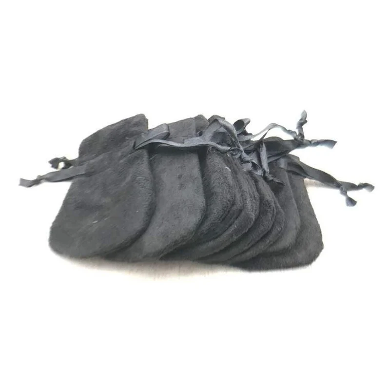 Großhandel 10 Stück 7*10 cm Schwarz Beutel & Tasche Armbänder Armreifen Halsketten Charm Bead Paket Für Frauen fit Dame schmuck