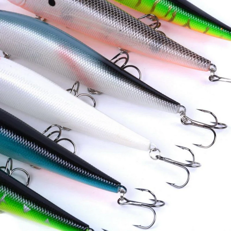 10 teile/satz 23g 14cm Isca Künstliche Harten Köder Pesca Minnow Angeln Lockt Wobbler Crankbait Haken 3D Augen Angeln Crankbait leurre