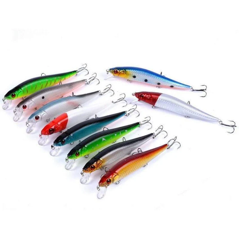 10 teile/satz 23g 14cm Isca Künstliche Harten Köder Pesca Minnow Angeln Lockt Wobbler Crankbait Haken 3D Augen Angeln Crankbait leurre